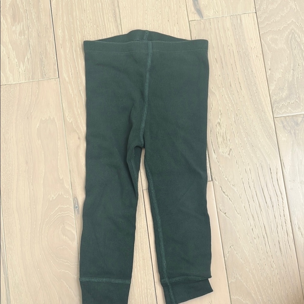 Hanna Andersson Green Leggings Knit leggings 3T